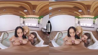 Naughty America VR with Karma Rx, Sarah Jessie & Victoria June in Busty babes Karma Rx, Sarah Jessie, and Victoria June unwind with a spa day - VR Remastered.-2