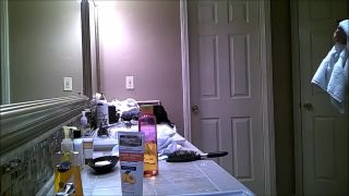 Super busty girl in the shower room. hidden cam-9