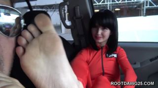 Mistress Feet Slave Rootdawg25 Car foot smelling 2 (Femdom porn)-6