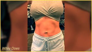 WifeyDoesSFW Workout With Wifey ｜ Braless in Public-3