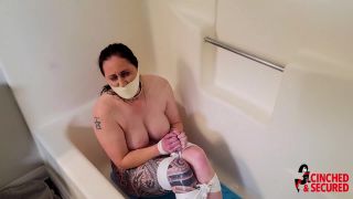 BDSMmania MinxGrrl - Bound and Gagged in the Shower - BDSM-6