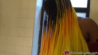 porn clip 24 femdom facesitting Soapy shower ass - Nilou Achtland, bathroom on toys-0