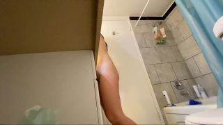 Spying on naked sister in shower and brushing teeth-3