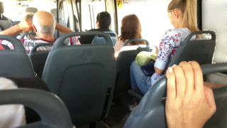 veronika charm - Real Public Quickie Handjob in Mini Bus-6