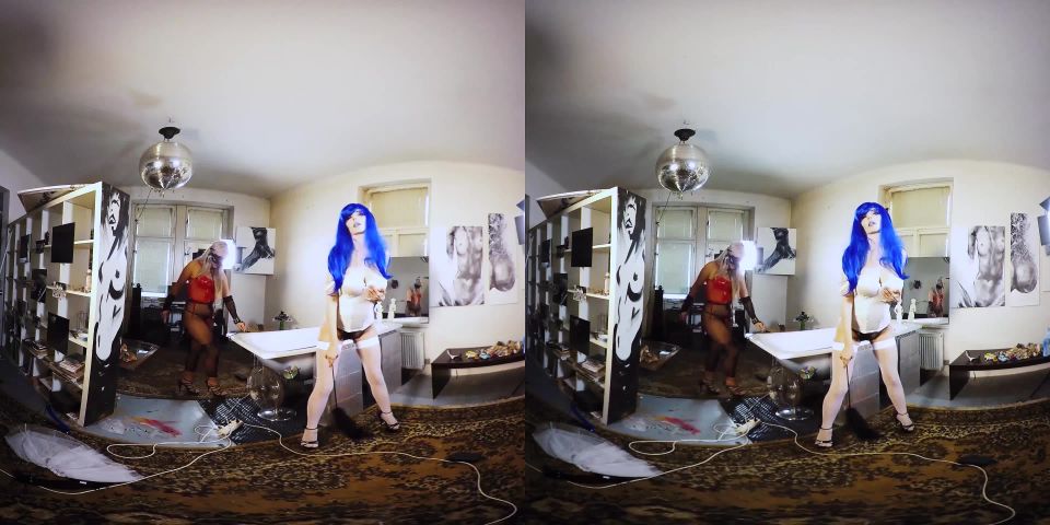 online adult clip 25 skinny fetish Destiny and Florane – Costume Sex Party, lingerie on masturbation porn