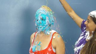 Custom Fetish - Vivian n Rae s Feather Messy Competition - Fetish-3