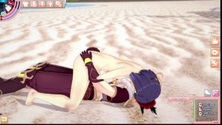 1c6fe83 - Genshin impact, Aether has sex with Kujou Sara-0