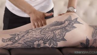 Tatted redhead hottie Penny Archer gets a BBC massage Massage-2