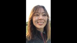 Public Blowjob And Cum Walk In The Park – Cum On Anna – Anna Li on asian girl porn blowjob 3-8