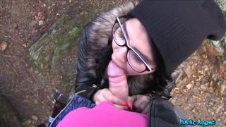 Emo chick has sex in the  woods-2