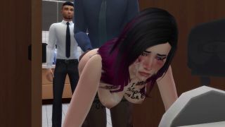 Office Slut Used And Humiliated While Husband Watches  Part 5  DDSims.-0