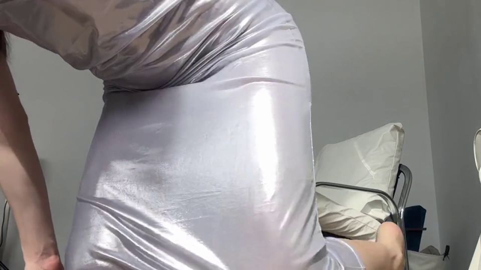 Reality acrobatics girl in dress