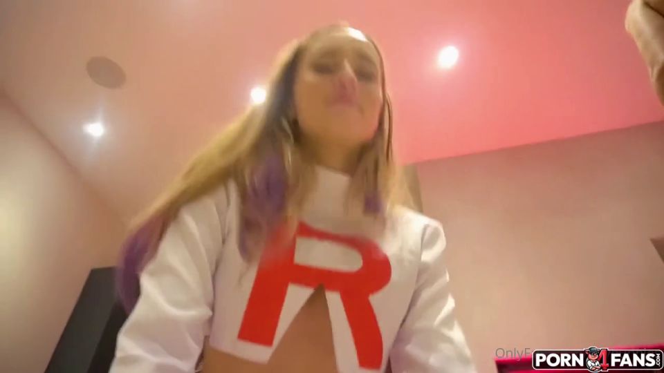 Izzy Skye, Bronwin Aurora Izzy Skye and Bronwin Team Rocket Foursome Sex Tape  spit