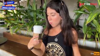 [GetFreeDays.com] Blowjob in a Public Toilet Starbucks and Cumwalk - She drinks coffee with cum on face among people Sex Clip May 2023-6