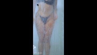 Little Dessert - College Tanned Gorgeous Girl take a shower in Bikini-7