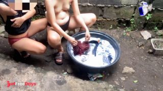 [GetFreeDays.com] two pinay playing at each other while washing clothes outside Porn Clip February 2023-2