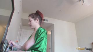 Online Tube TessaFowler presents Tessa Fowler in Diary Day Green Silk Robe 5 - milf-6