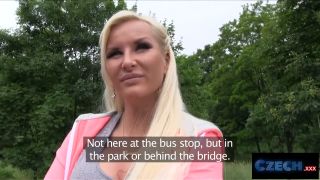 Jarushka Ross,Martin Gun - CzechXXX - Fucking a Busty Blonde Behind a Bridge for Cash-1