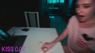 bdsm legs Kiss Cat – Brother Tied and Punished Sister for Watching Porn – POV 4k Family Therapy, bdsm on fetish porn-1