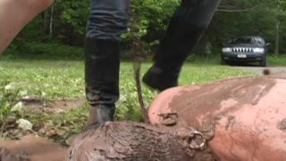 Muddy boot bitch - Goddess Brianna, Leah.-0
