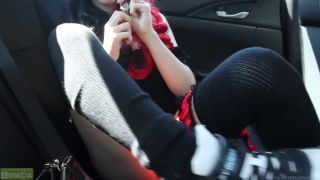 Lana Rain's Shocking Uber Ride Flashing & Masturbating Showd-3