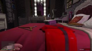 GTAHub - GTA 5: Tracey De Santa Dildo Play Calls Boyfriend to Suck and Fucks Dry Doggy Style-2