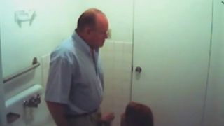 Spying a girl sucking off an older guy public -2