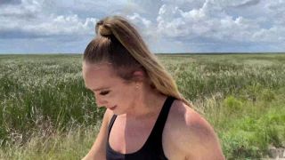PAWG Big Butt Blonde AJ Applegate Gets Fucked Outdoors On Hot Summer Da.-1