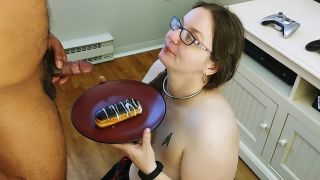 free porn clip 26 Schoolgirl PAWG Eats a Cum Covered Eclair Cum Covered Food - blowjob - femdom porn blowjob facial hardcore-3