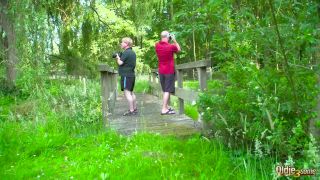 6239 Hot Brunette Takes Cum In Mouth From 2 Old Guys In The S...-1