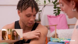 6243 Girlfriend Masturbates As Boyfriend Is Dominated Next Door-4