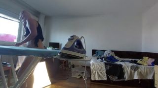 HairyMaid - Amateur mom does chores in the naked house.-5