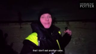 Hermione Potter Polarlichter und ein RIESEN CUMSHOT. Begleite uns durch Kiruna, SCHWEDEN Lappland. VLOG-3