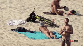 porn clip 14 hardcore sex gif hardcore porn | Long haired hottie shows her goods at the plage | nudism-0
