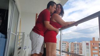 Kathalina777 Does A Delicious Fuck Anal On The Balcony Of Her HouseEnds With The Milk In Her Mout 1080p-0