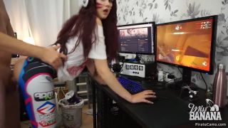ManyVids – Miss Banana - D.Va having a quickie while gaming - [Webcam]-6