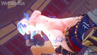 Wet Waifus - Ganyu gets Her Wet Pussy fucked until it gives out - Genshin Impact Sex-2