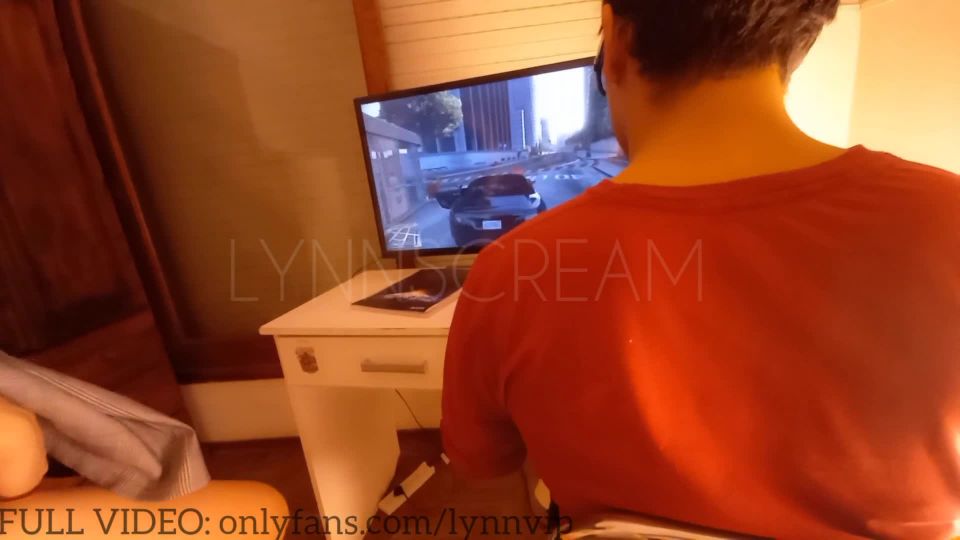 Fucking BoyfriendS Best Friend Next To Him Playing GTA V CUCKOLD POV  LynnScream 1080p