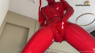 Lola Noir - Stuffing both my rubber holes.-3