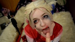 Bat Maisie - POV Harley Quinn Blowjob , big tit porno videos hd on cosplay -9