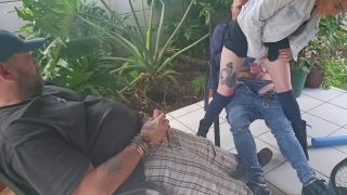 7124 Cuckold Jerking off while my Friend Fucks my Wife-1