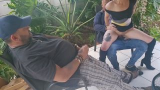 7124 Cuckold Jerking off while my Friend Fucks my Wife-8