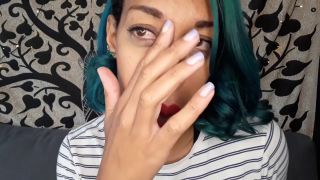 Yawning with red lipstick (Fetish porn)-7
