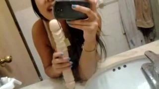 Amateurs in "She Has This Double Headed Dildo So Either Side Will Work."  - amateurs - solo female amateur gangbang-1