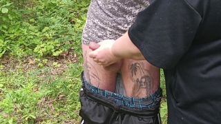 bbwsexi9 - Stepmom sucks my dick in a public park and swallows cum-5