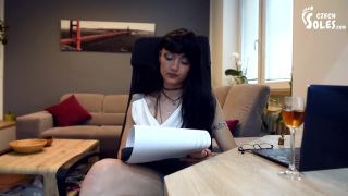 Czech SolesPorn Interview Ends Up With Foot Job, POV (POV Foot Worship, Extra High Heels, Footdom, Toes) - 1080p-3