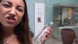 Lily enjoys the museum, and your cock Foot!-3