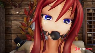 [GetFreeDays.com] Hentai Vtuber Elfie Love squirts w dildo in black latex suit and ball gag 3D  VRCHAT  MMD Adult Stream June 2023-0