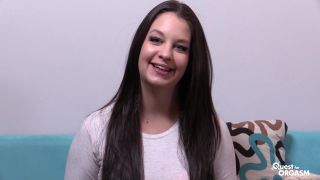 Tattooed Hungarian teen Angelina Brill in gentle masturbation with dil ...-2