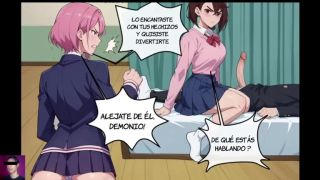Threesome Aira Shiratori y Momo Ayase montan la enorme verga de Okarun - Dandadan Hentai-0